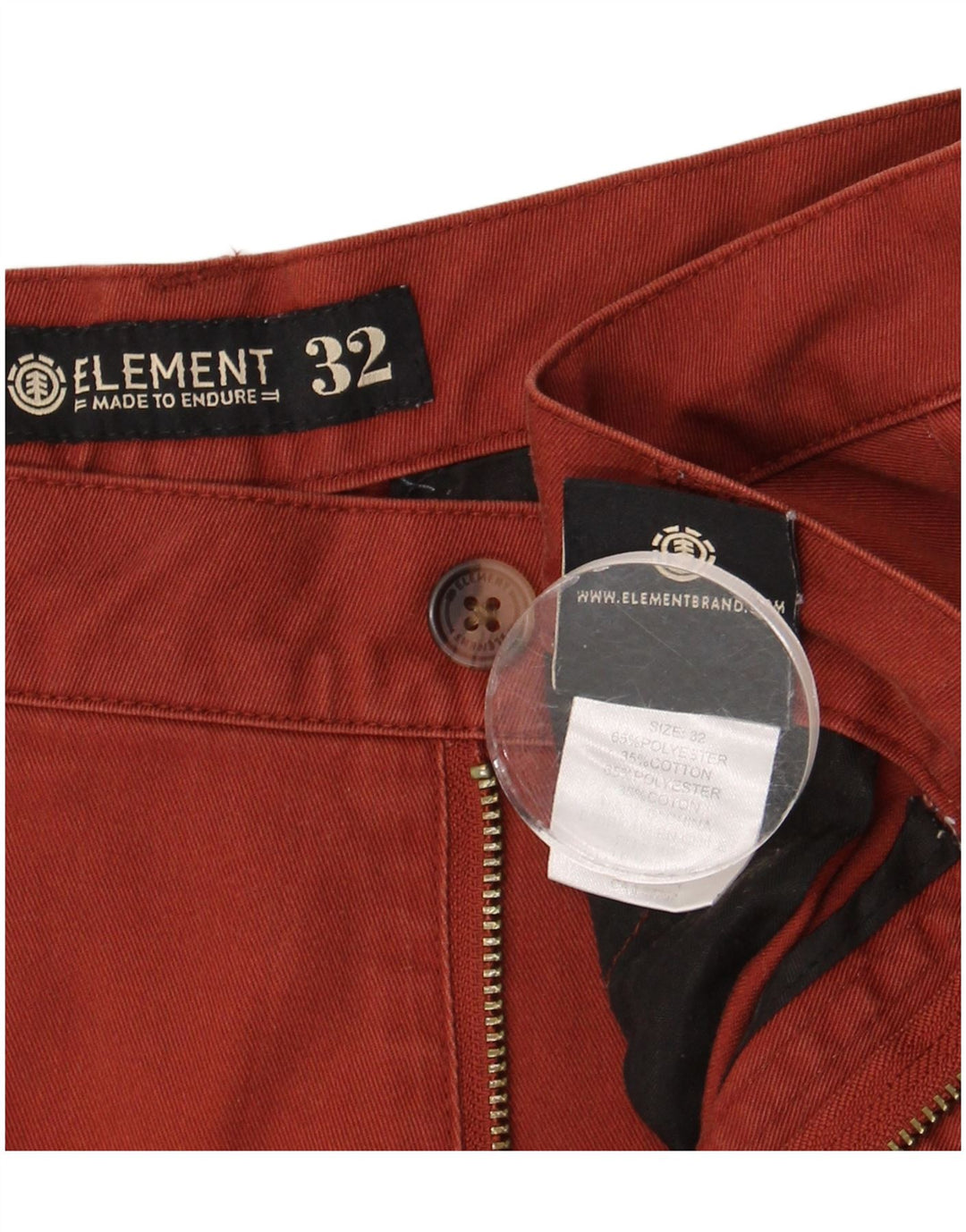 Pantaloni scurți chino pentru bărbați Element W32 Poliester maro mediu