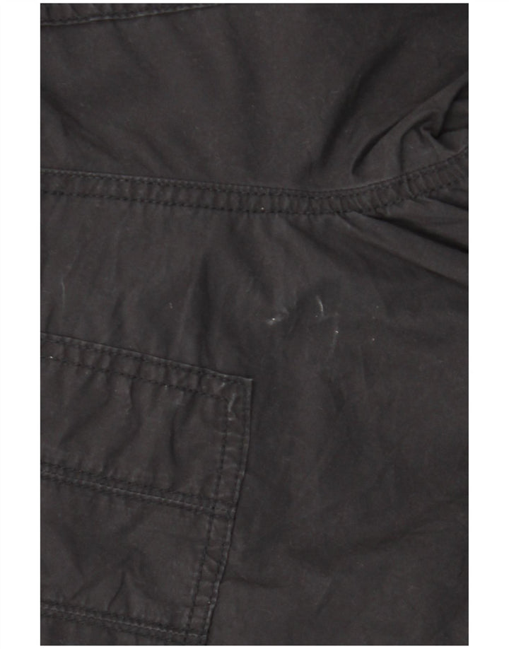 Dkny Pantaloni Cargo Drepți Femei Mici L29 L29 Bumbac Negru