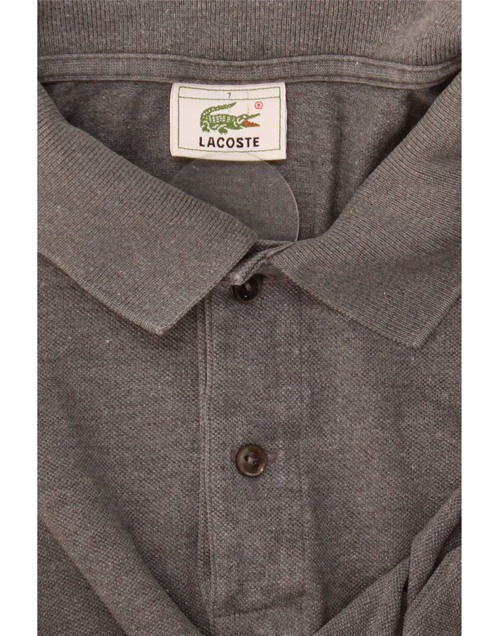 Tricou polo pentru bărbați Lacoste Mărimea 7 2XL Gri