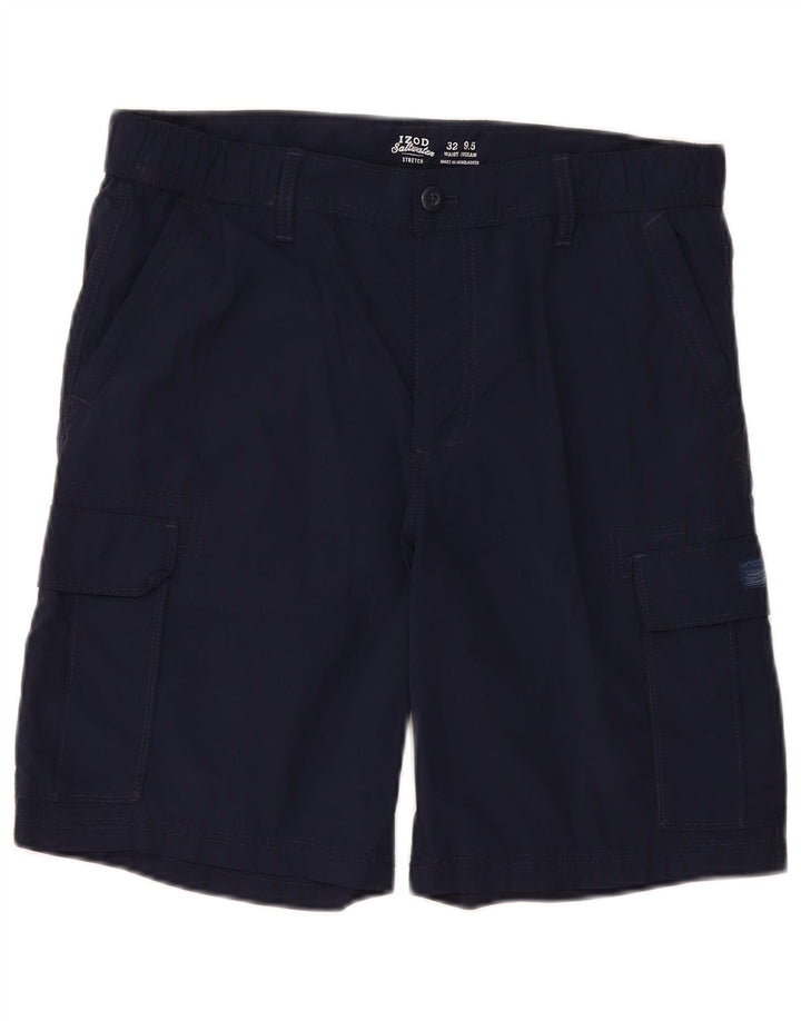 Pantaloni scurți cargo IZOD pentru bărbați, cu apă sărată, W32, medii, poliamidă bleumarin