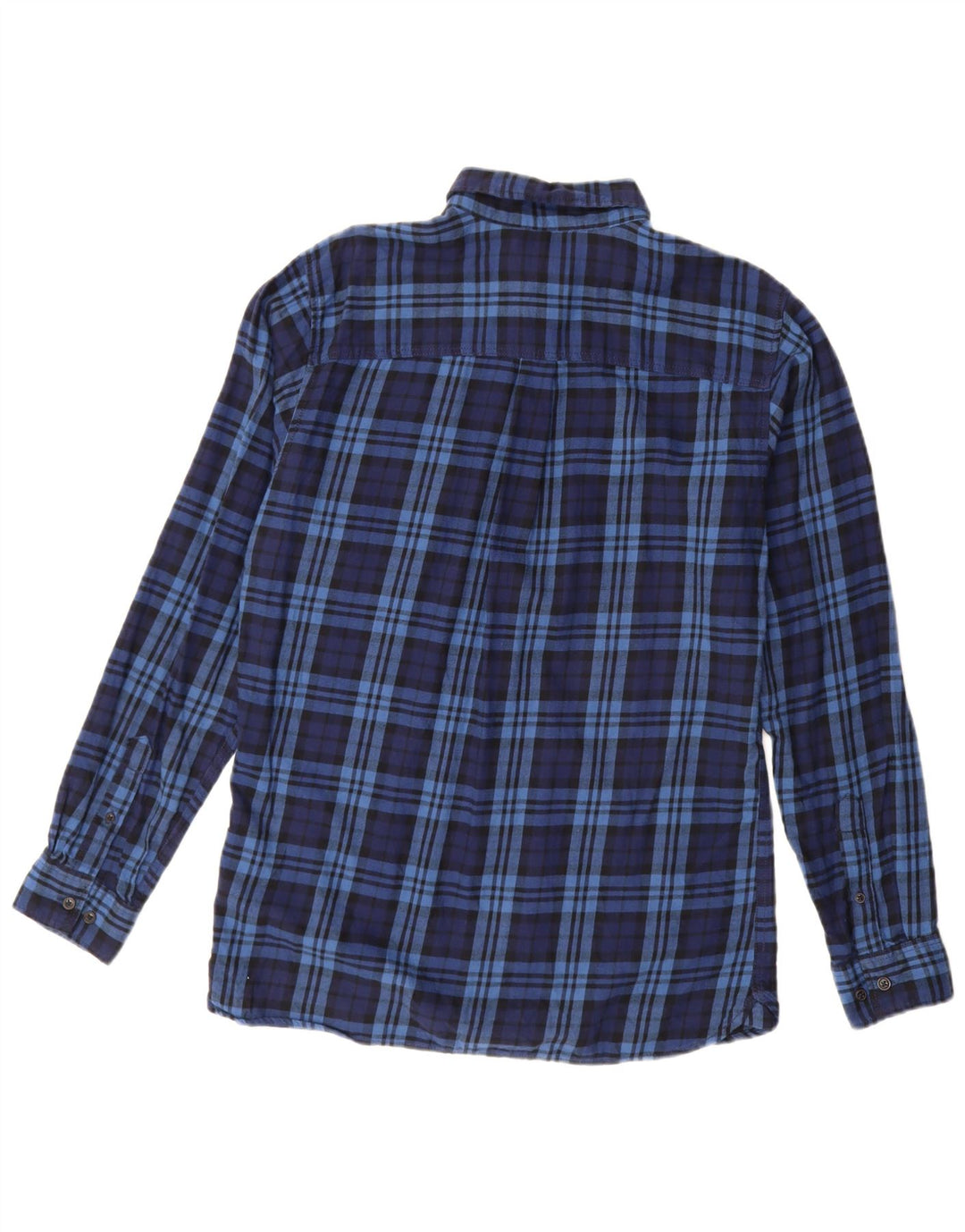 Cămașă de flanel pentru bărbați JACK & JONES, bumbac cu carouri bleumarin mediu