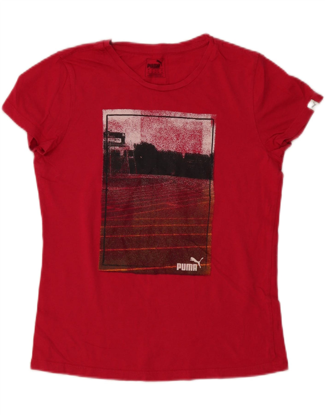 Tricou grafic Puma pentru femei Top UK 12 Medium Red