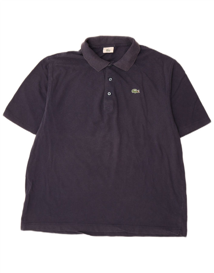 Tricou polo pentru bărbați Lacoste Mărimea 7 XL Bumbac bleumarin