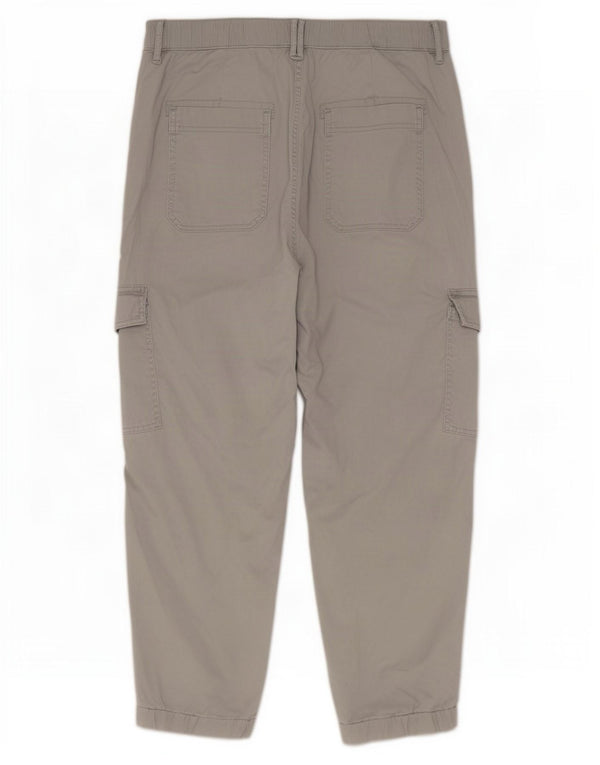 Pantaloni cargo crop pentru femei Marks & Spencer UK 14 Medium W30 L25 Gri