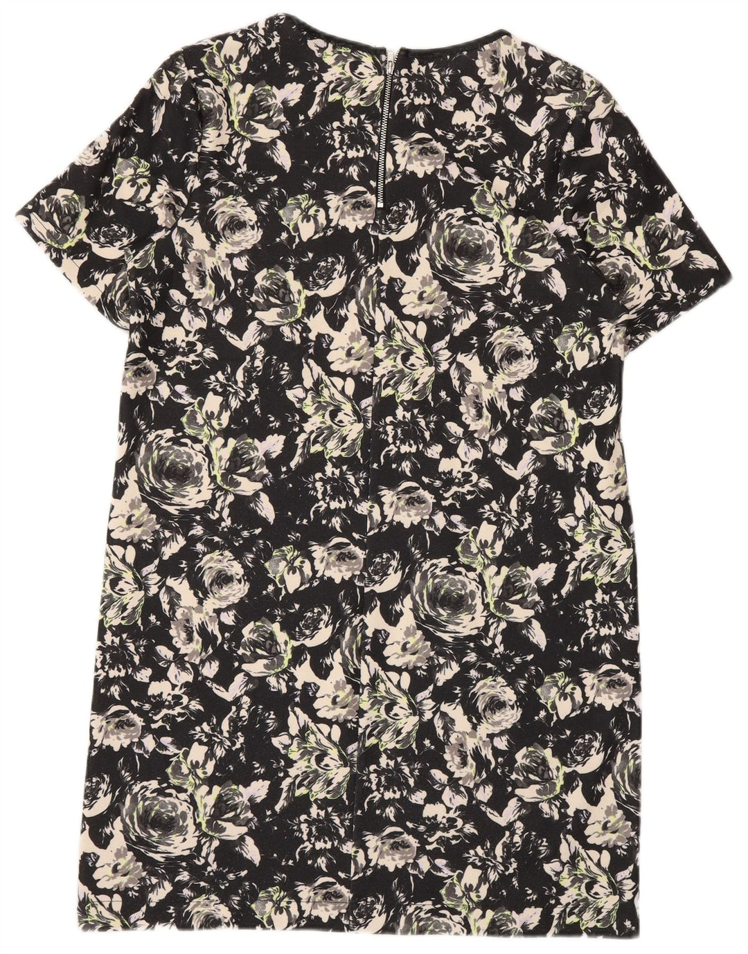 Rochie de bază Oasis pentru femei UK 14 Medium Black Floral Poliester