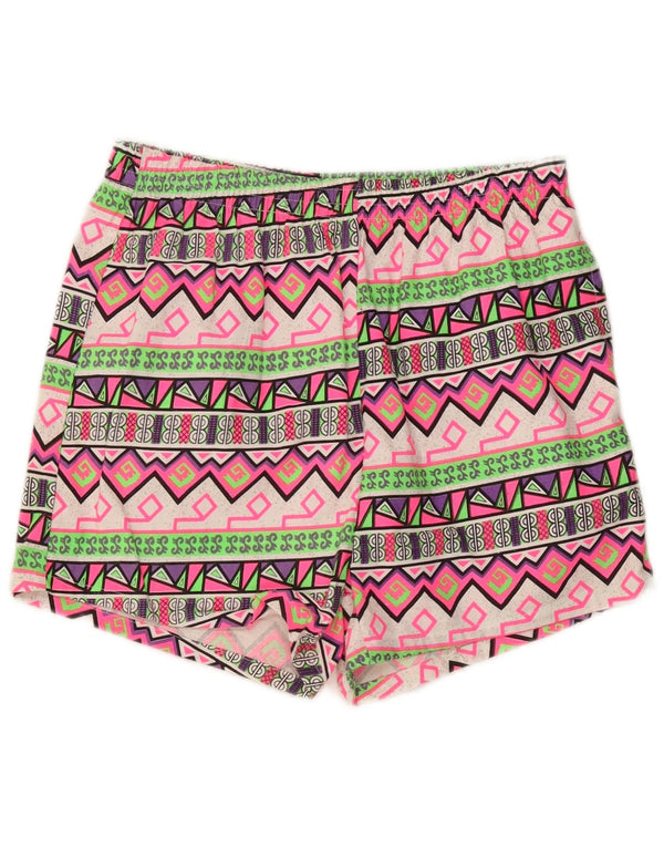 Pantaloni scurți sport vintage pentru bărbați XL, bumbac geometric multicolor