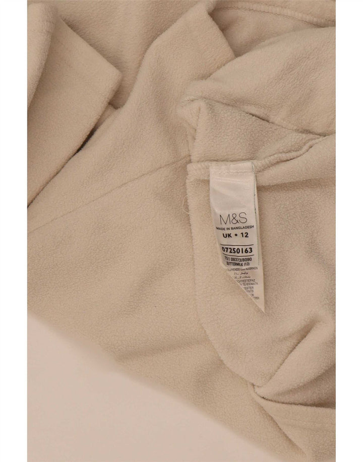 Jachetă fleece pentru femei Marks & Spencer UK 12 Medium Bej Poliester