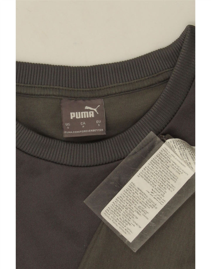 Pulover grafic pentru bărbați Puma Pulover mic, gri, poliester