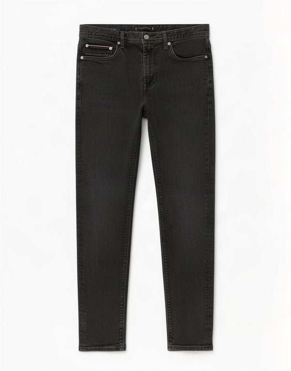 Tommy Hilfiger Mens Bleecker Slim Jeans W32 L32 Black Cotton