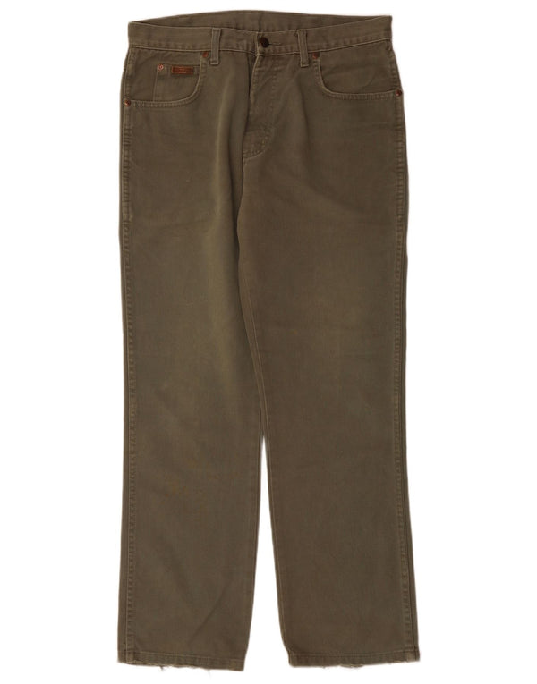 WRANGLER Blugi drepte pentru bărbați Texas W33 L30 bumbac kaki