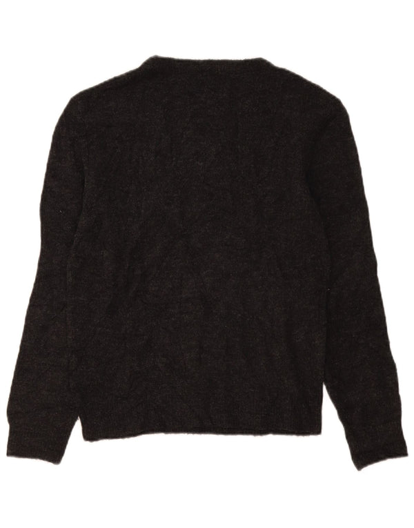 Pulover pentru femei Marks & Spencer, cu grafică, cu gâtul barcă, UK 10, mic, gri