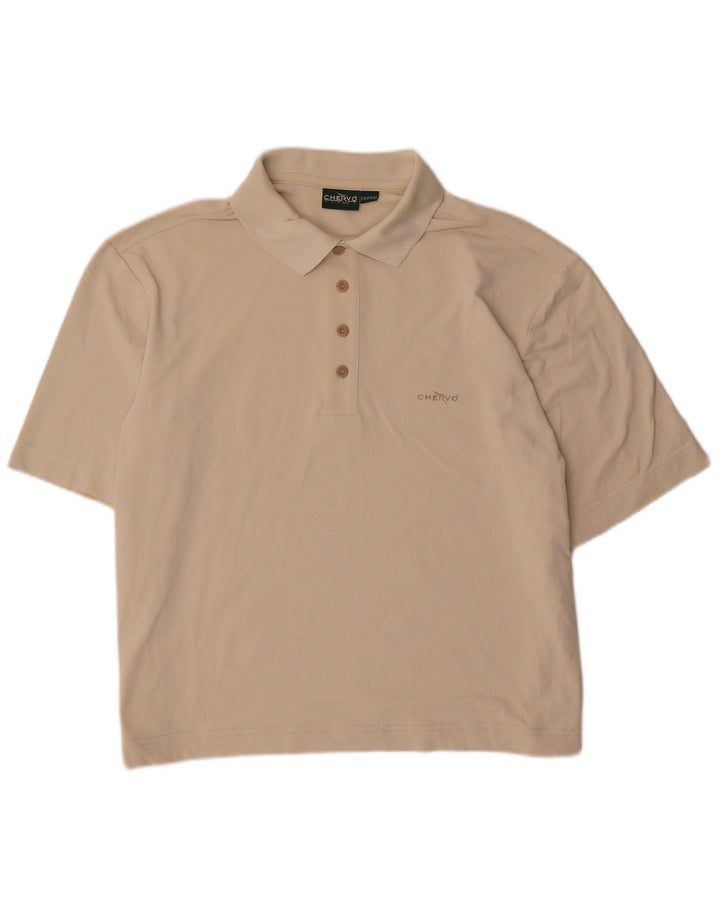 Cămașă polo pentru bărbați Chervo IT 48 Medium Bej Nailon