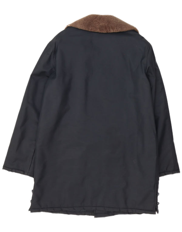Palton șic pentru bărbați cu două piepturi UK 42 XL bleumarin