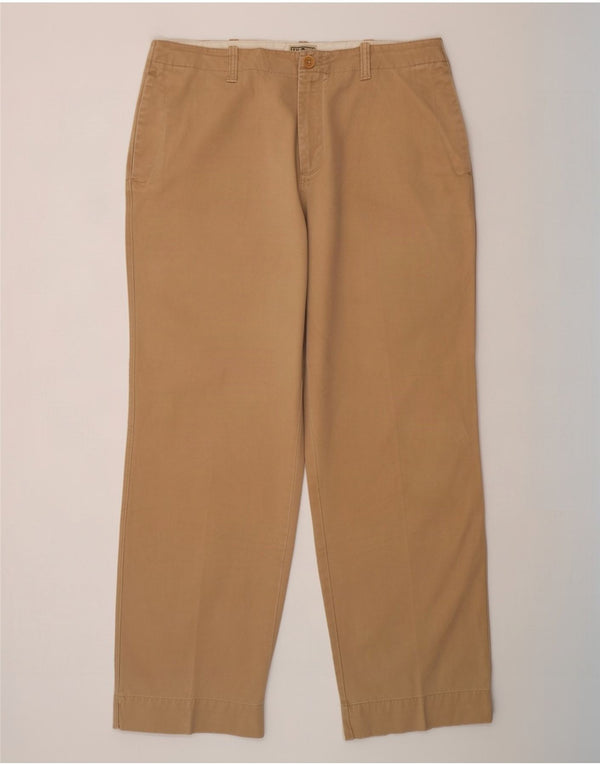L.L.Bean Pantaloni chino drepți pentru bărbați W36 L32 bumbac bej