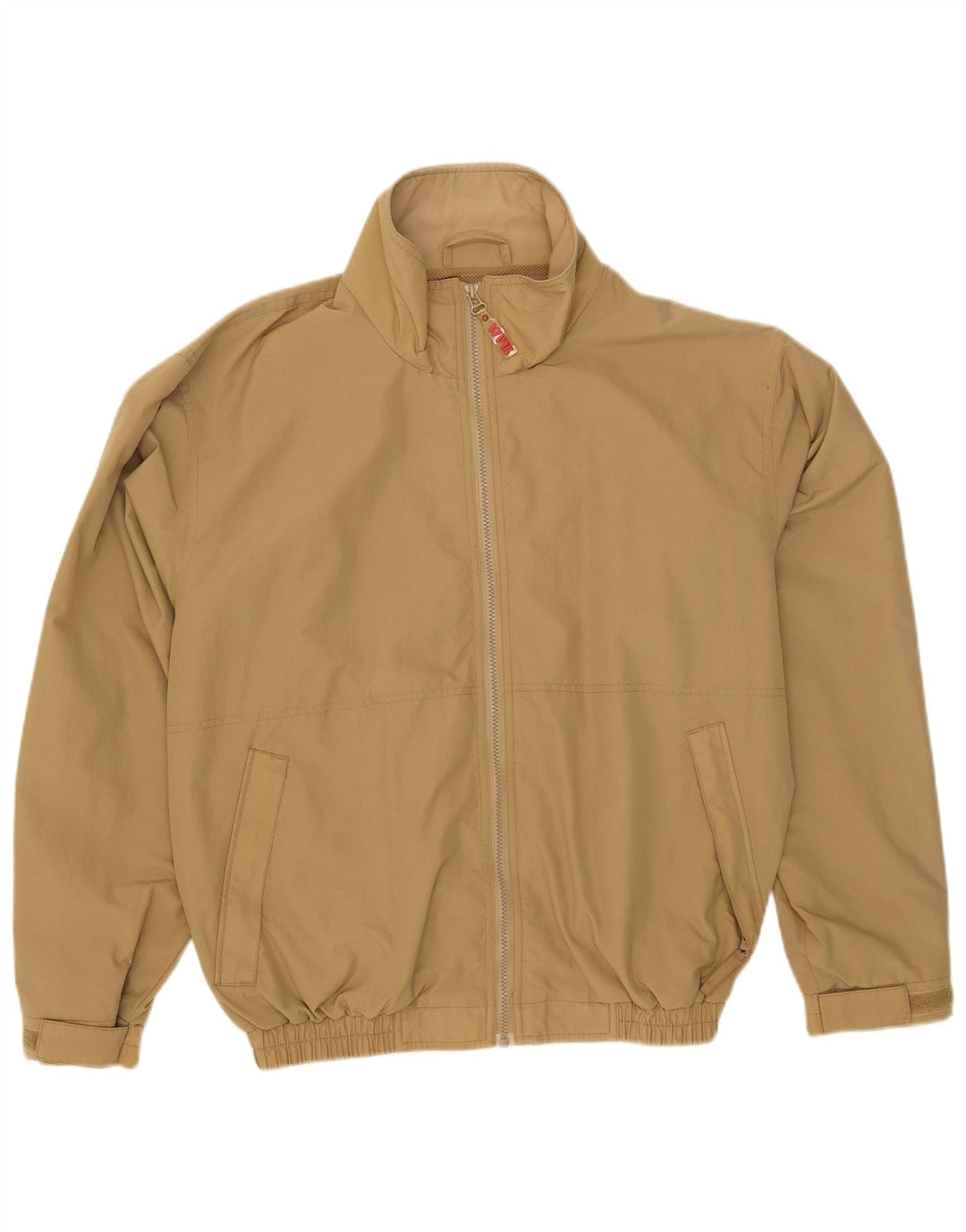 Slam Mens Rain Jacket UK 40 Large Beige Polyurethane