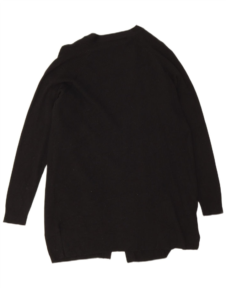 Pulover cardigan deschis pentru femei Marks & Spencer UK 14 Medium Black Viscose