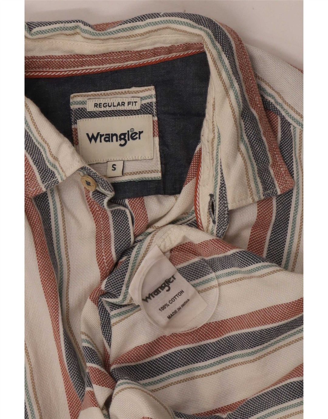 Cămașă Wrangler pentru bărbați, cu tăiere obișnuită, mică, multicoloră, cu dungi