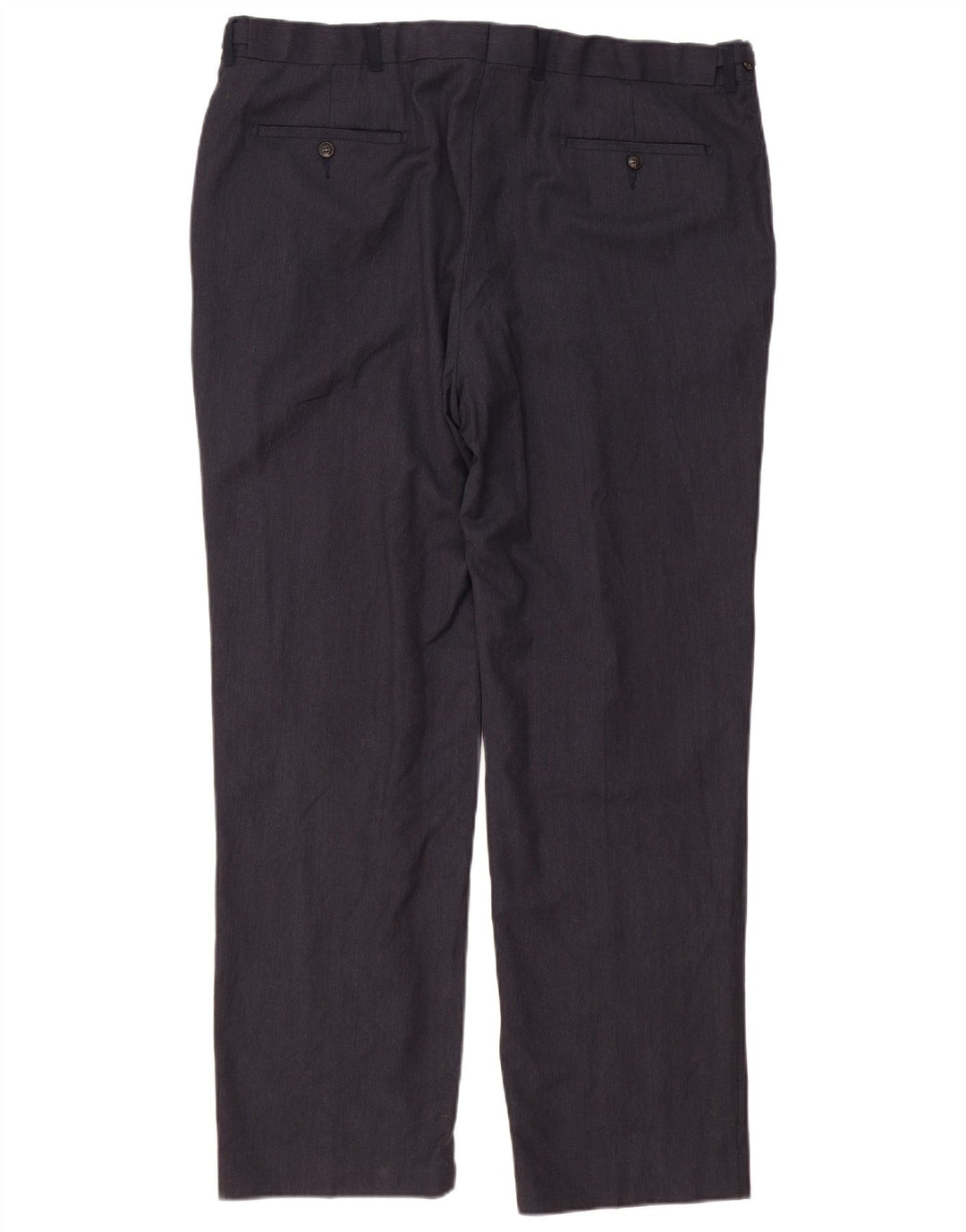 Pantaloni de costum pentru bărbați Marks & Spencer, cu tăiere obișnuită, L42 L33 Lână bleumarin