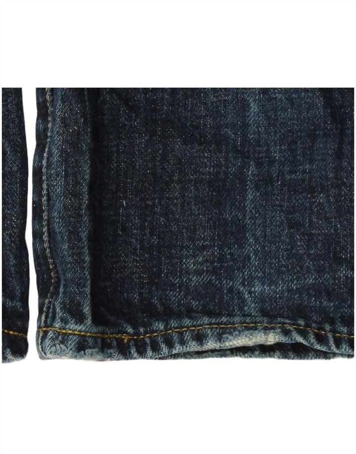 Blugi slim pentru bărbați G-Star Distressed W33 L34 Bumbac albastru