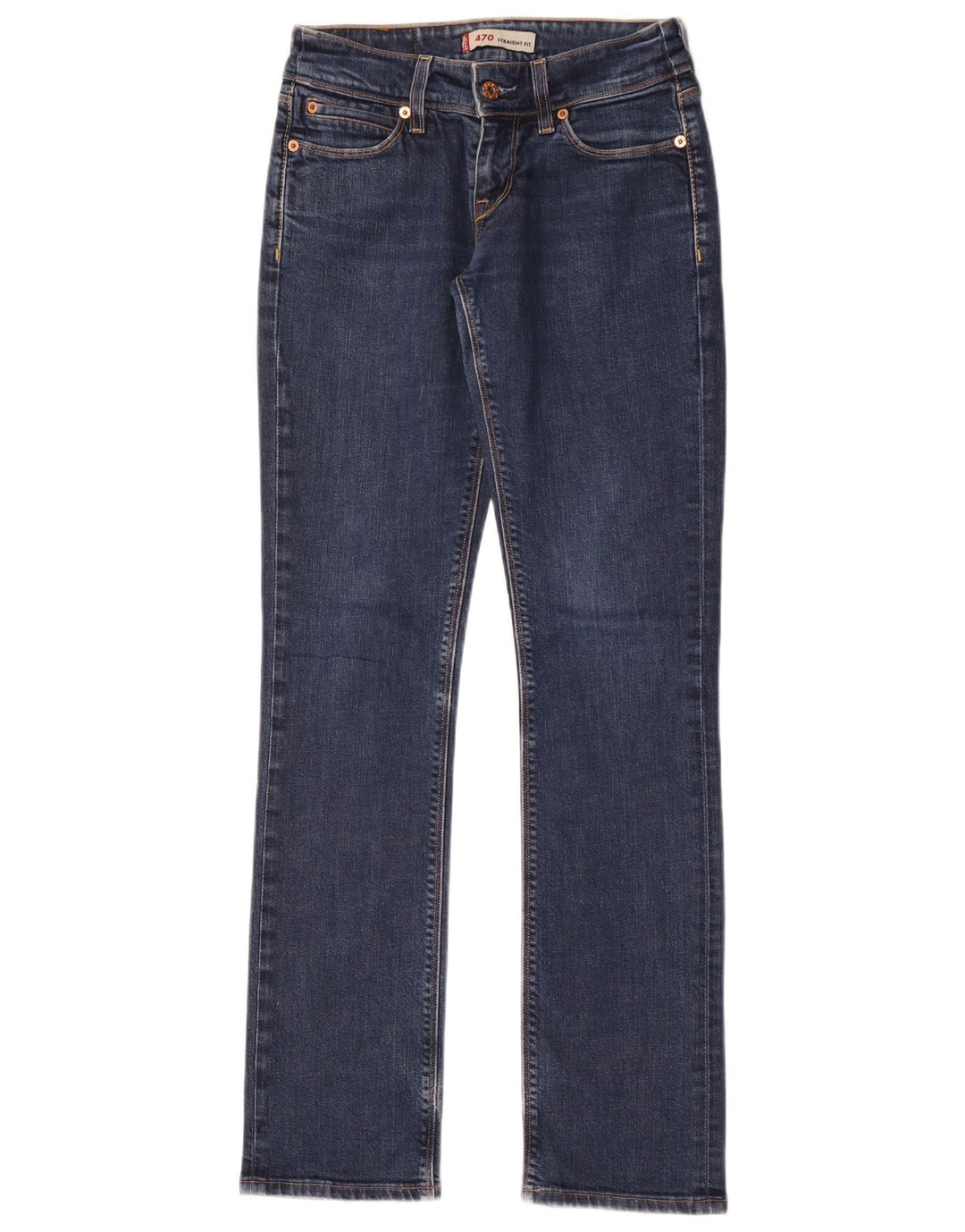 Blugi Levi's 470 drepte pentru femei W28 L34 bumbac albastru