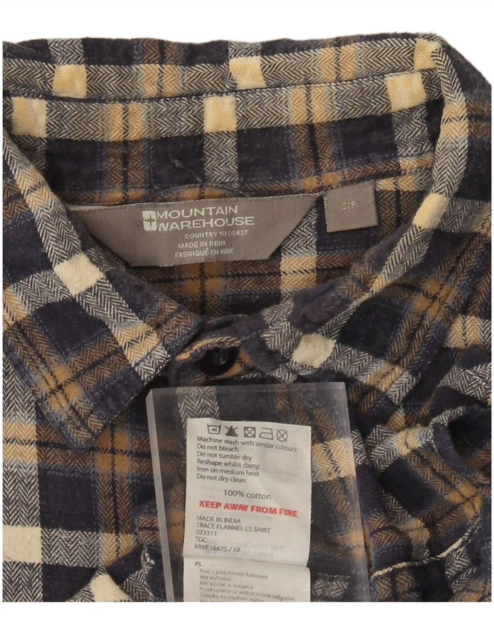 Cămașă de flanel pentru bărbați MOUNTAIN WAREHOUSE, bumbac cu carouri bleumarin