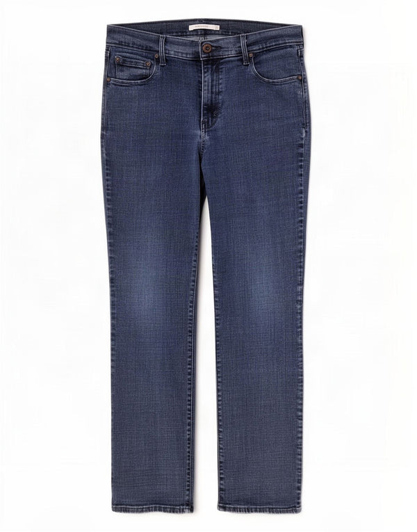 Blugi drepti 505 pentru femei Levi's W31 L30 bumbac bleumarin