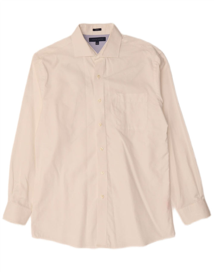 Cămașă pentru bărbați Tommy Hilfiger Slim Fit Mărimea 15 1/2 Medium Alb