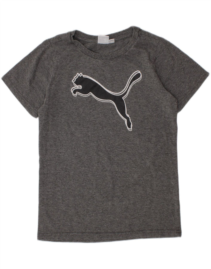 Tricou grafic Puma pentru băieți Top 7-8 ani gri