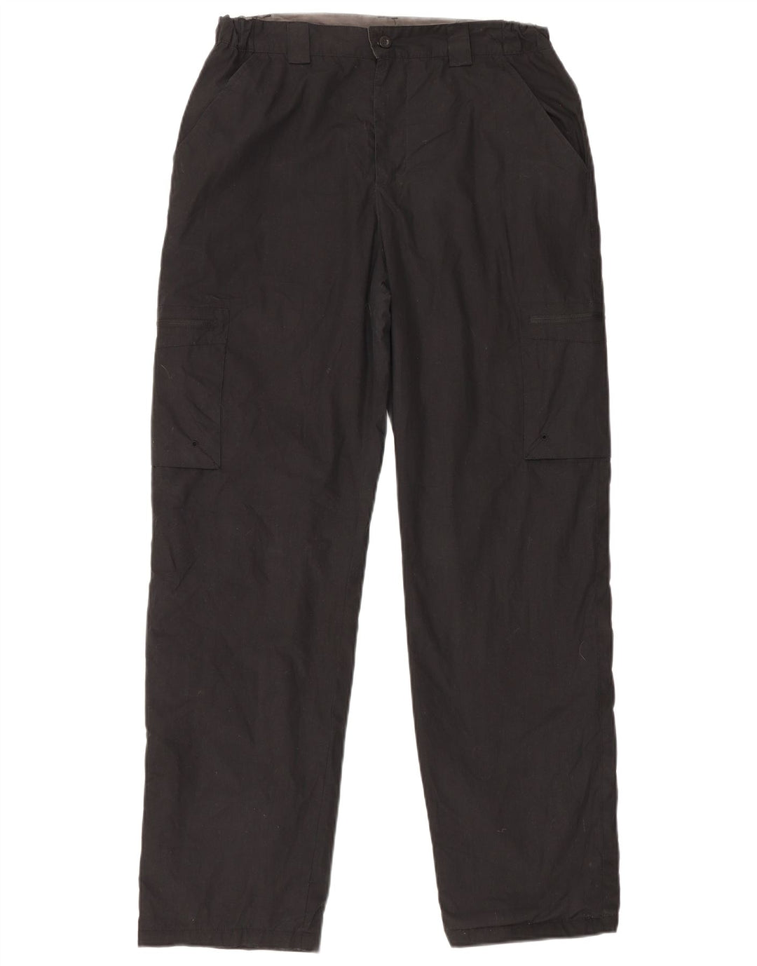 Pantaloni cargo drepti pentru bărbați Mountain Warehouse L32 L31 Poliester negru