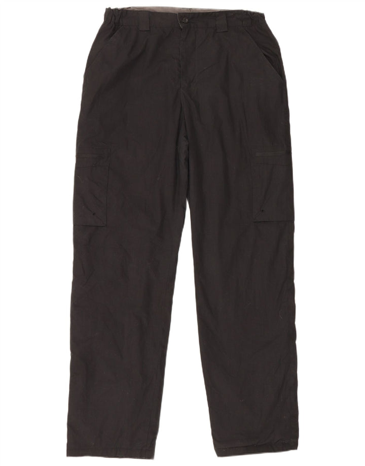 Pantaloni cargo drepti pentru bărbați Mountain Warehouse L32 L31 Poliester negru
