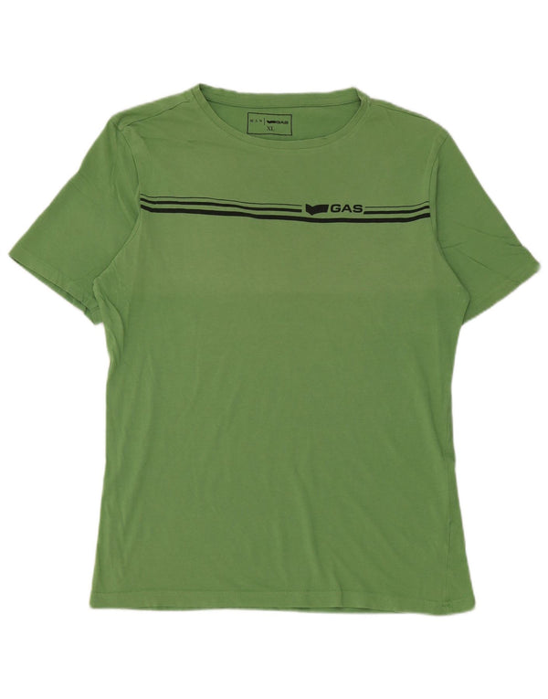 Tricou Gas barbati Top XL bumbac cu dungi verzi