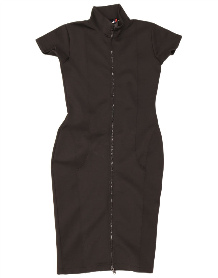 Rochie Mistral pentru femei, cu grafică, bodycon UK 14, mare, negru, poliester