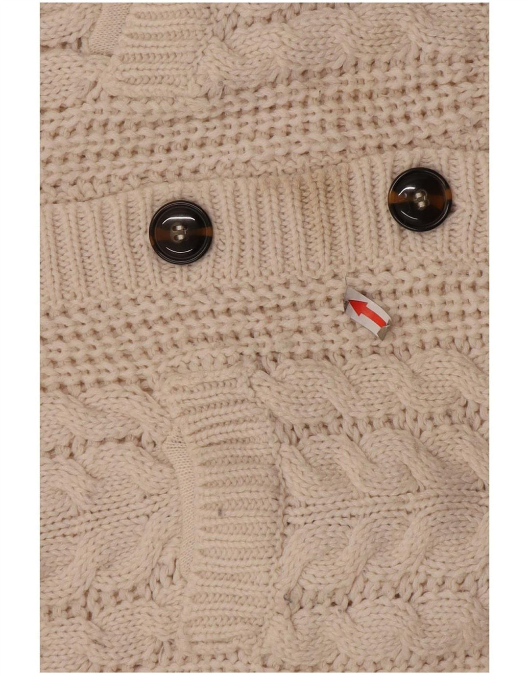 Pulover cardigan pentru femei Zara UK 10 Mic, alb, acrilic