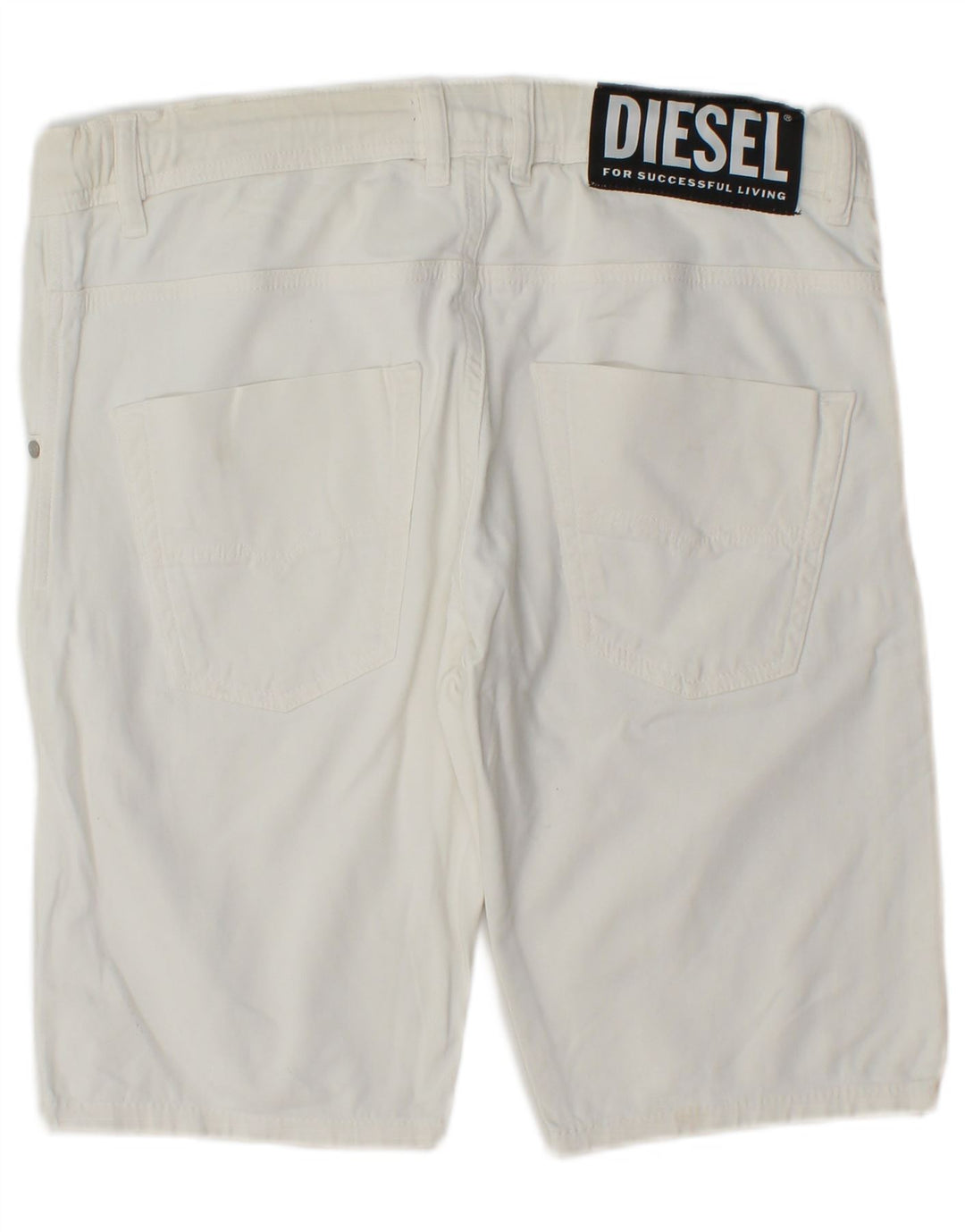 Pantaloni scurți casual pentru femei Diesel UK 14 Large W34 White