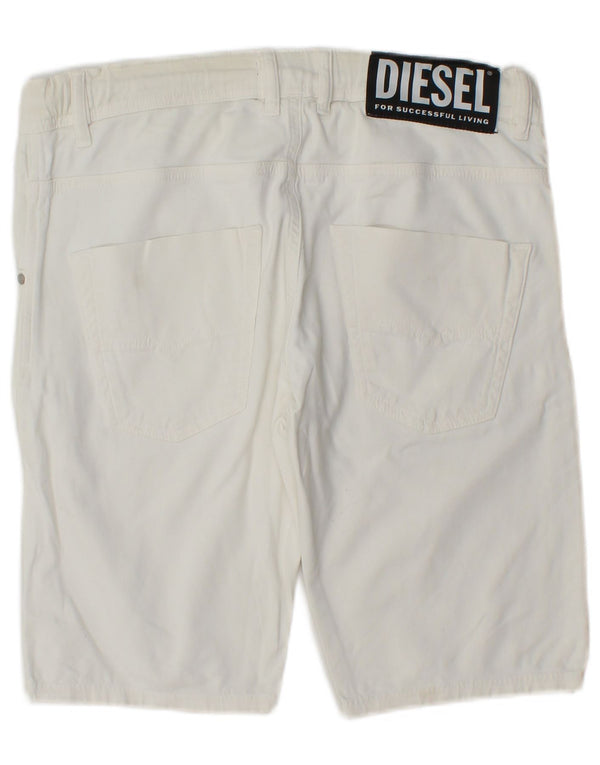 Pantaloni scurți casual pentru femei Diesel UK 14 Large W34 White