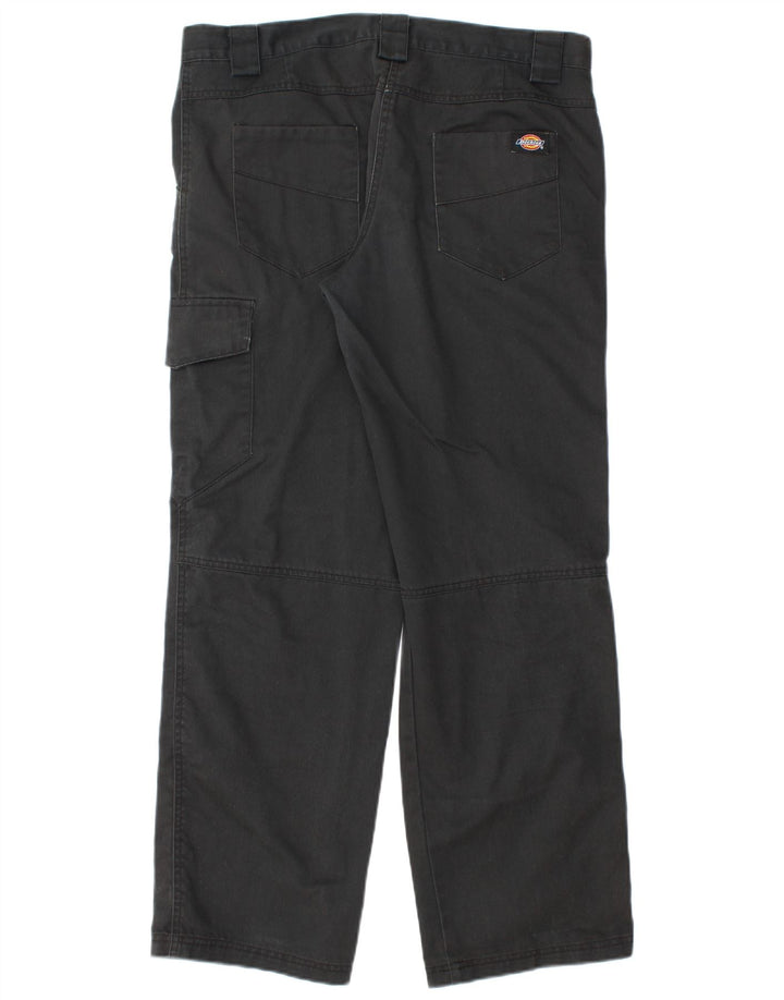 Pantaloni cargo drepti pentru femei Dickies UK 12 Medium W32 L30 Bumbac negru