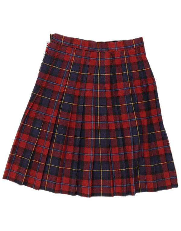 Fusta pliată cu talie înaltă pentru femei NORTONS IT 44 Medium W26 Red Carid