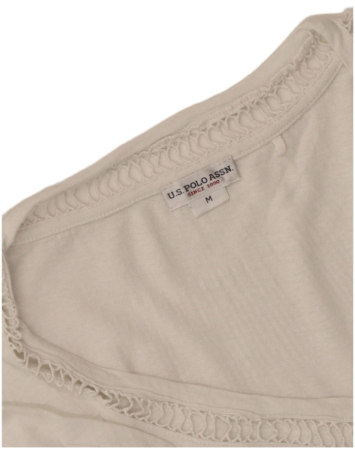 U.S. Polo Assn. Tricou pentru femei Top UK 14 Medium White