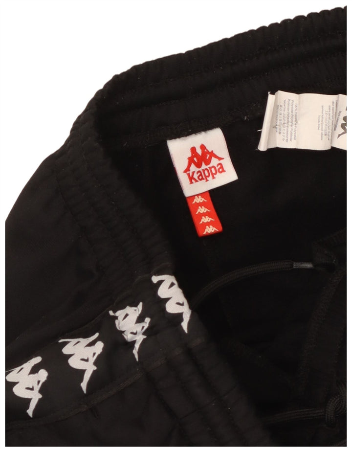 Pantaloni de trening cu grafică pentru bărbați Kappa Pantaloni de jogging Poliester mediu negru