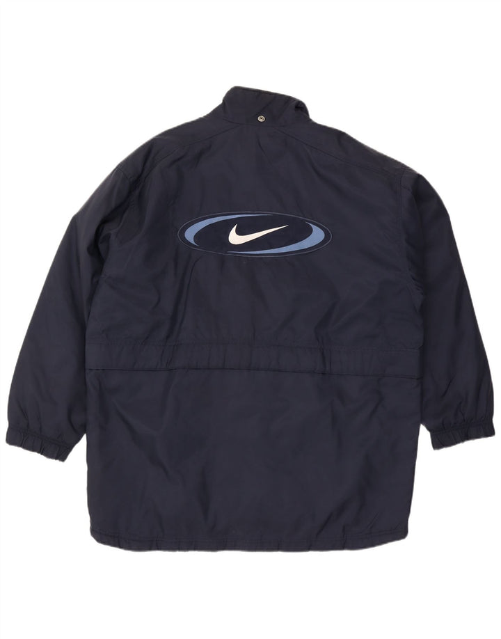 Jachetă Windbreaker Nike pentru bărbați cu grafică Marea Britanie 42/44 Mare, albastru bleumarin, nailon