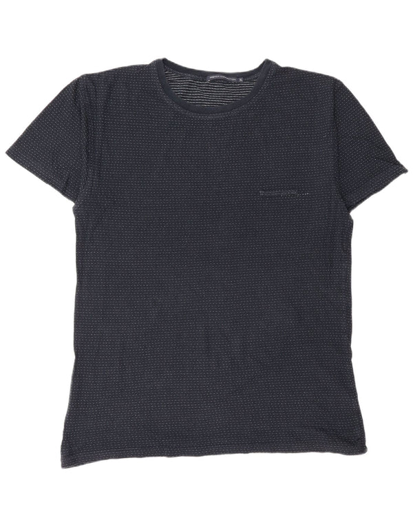 Tricou pentru bărbați French Connection Top XL Bleumarin Bumbac cu pete