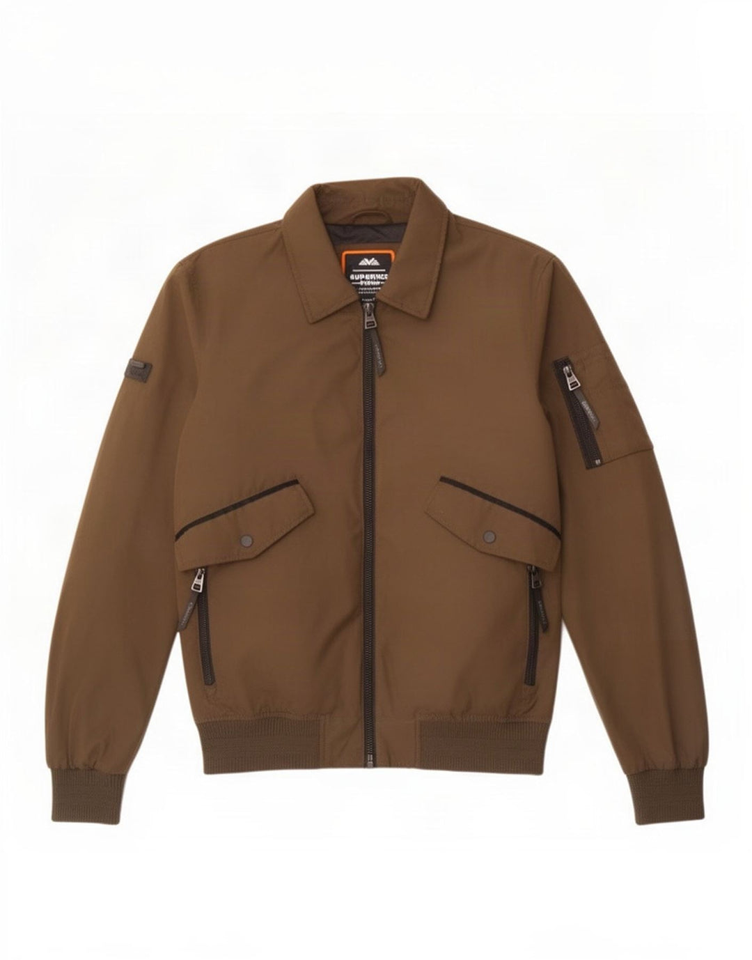 Jachetă Bomber Superdry pentru bărbați UK 38 Medium Kaki Poliester