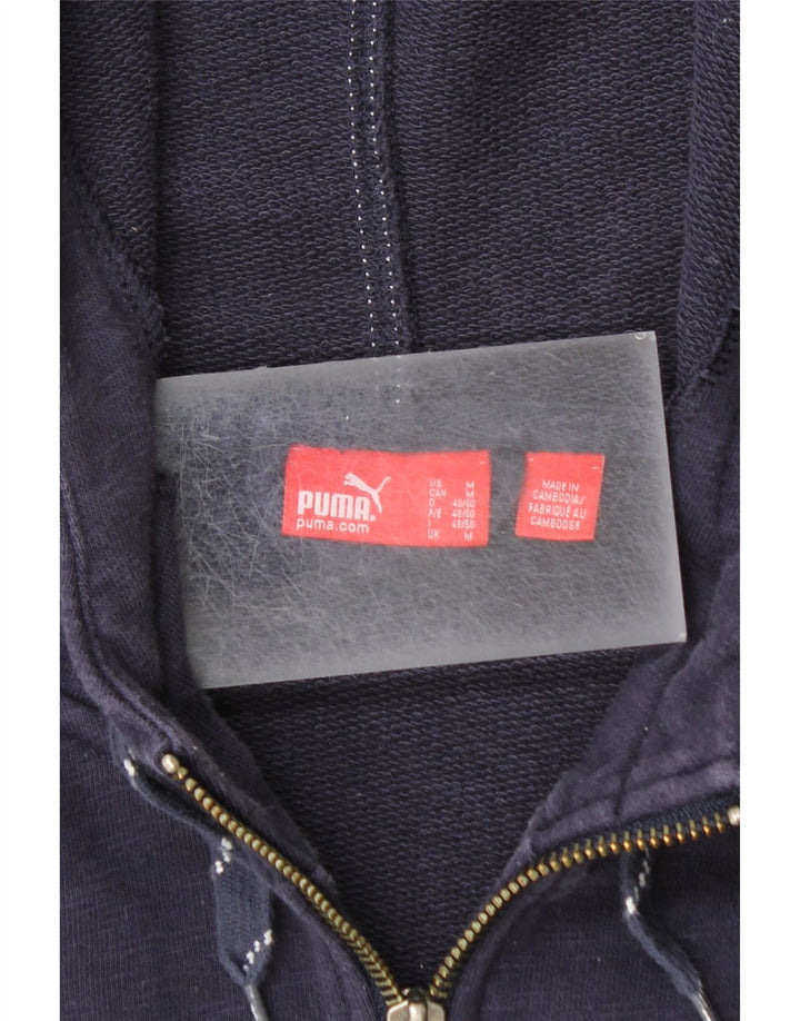 Pulover PUMA Graphic Zip pentru bărbați, mediu bleumarin