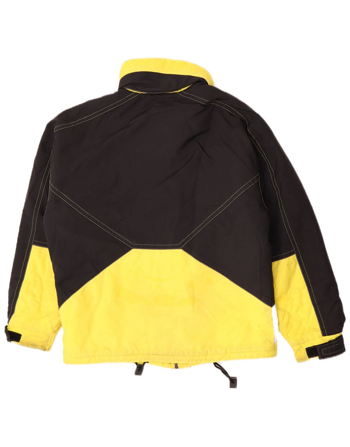 Jachetă de schi cu glugă pentru bărbați Sergio Tacchini UK 36 Mic galben Colorblock
