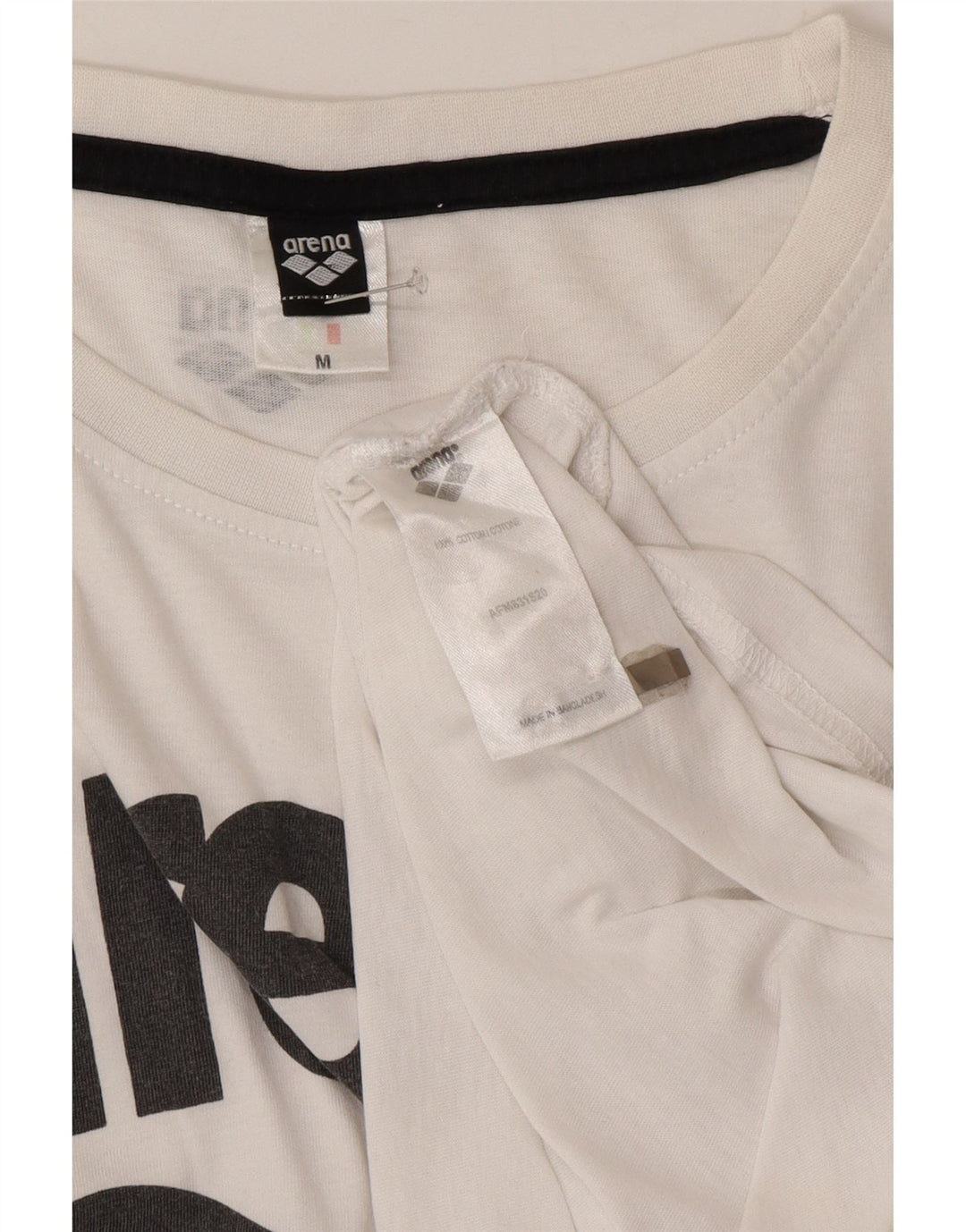 Tricou grafic pentru bărbați Arena Top Medium Alb Bumbac