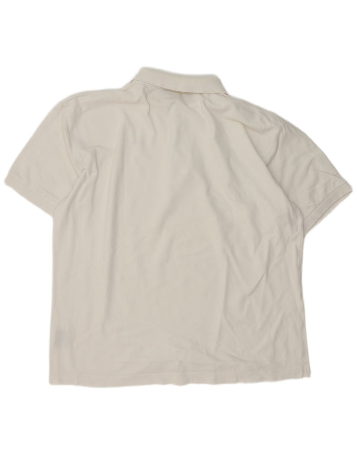 Cămașă polo pentru bărbați Kappa 2XL bumbac alb