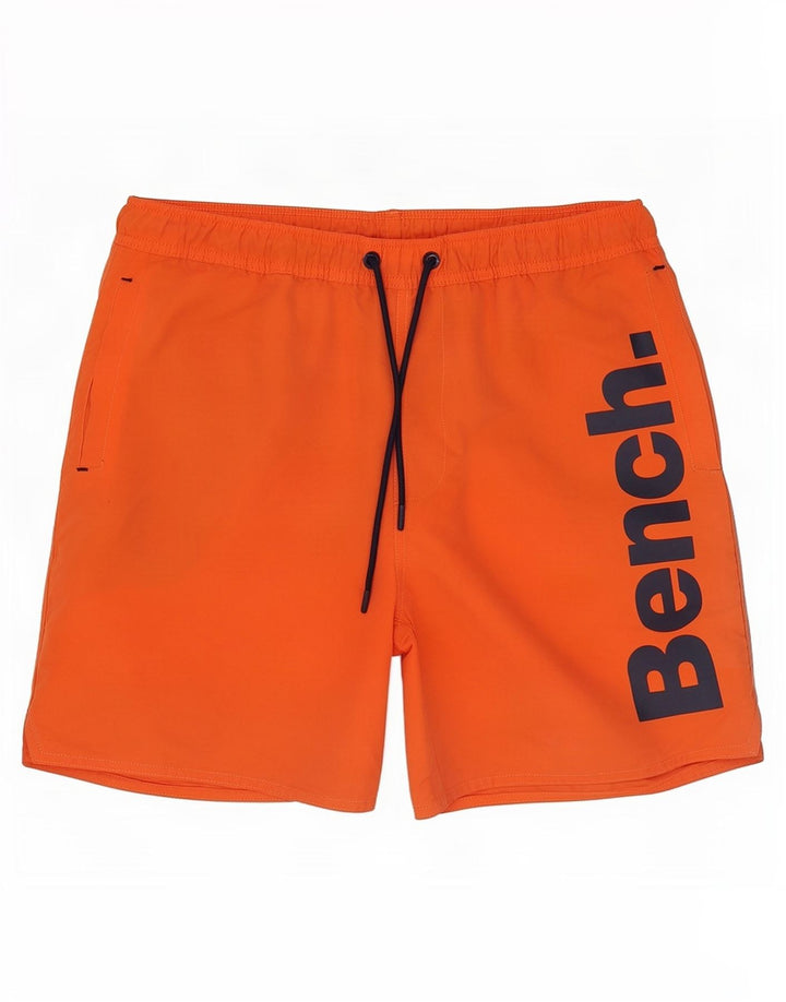 Pantaloni scurți de înot grafic pentru bărbați Bench Poliester portocaliu mare
