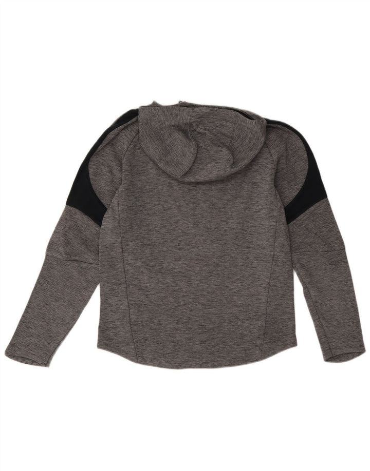 Pulover Puma pentru bărbați, bumbac color bloc, gri mic