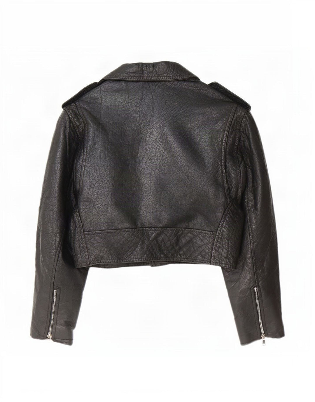 Jachetă motociclist din piele pentru femei Akaso UK 10 Mic Negru