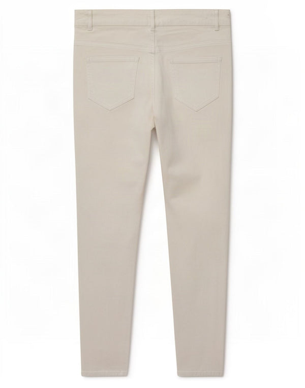Benetton Pantaloni skinny casual pentru femei UK 12 Medium W30 L27 Bumbac alb